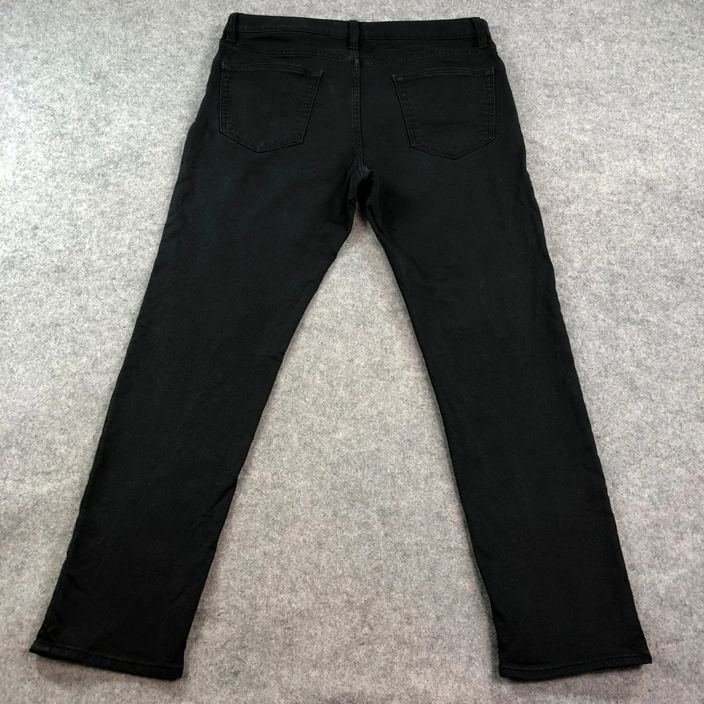 Banana Republic Mens Traveler Jeans 36x32 Black Dark Wash Stretch Slim Fit Pants